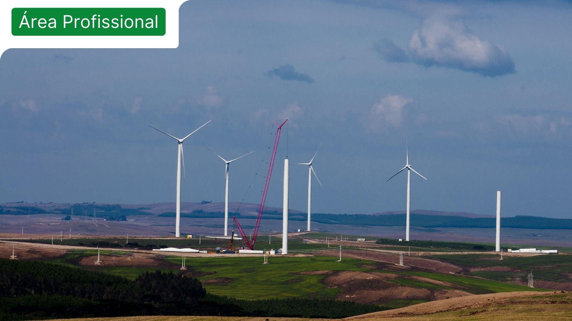 Zona de Energia eólica para retratar o tema da inovação