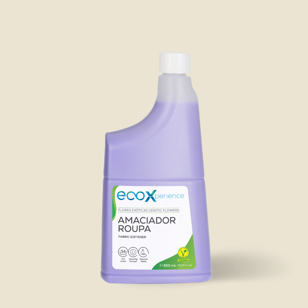 Embalagem amaciador da roupa flores exóticas EcoX 850mL