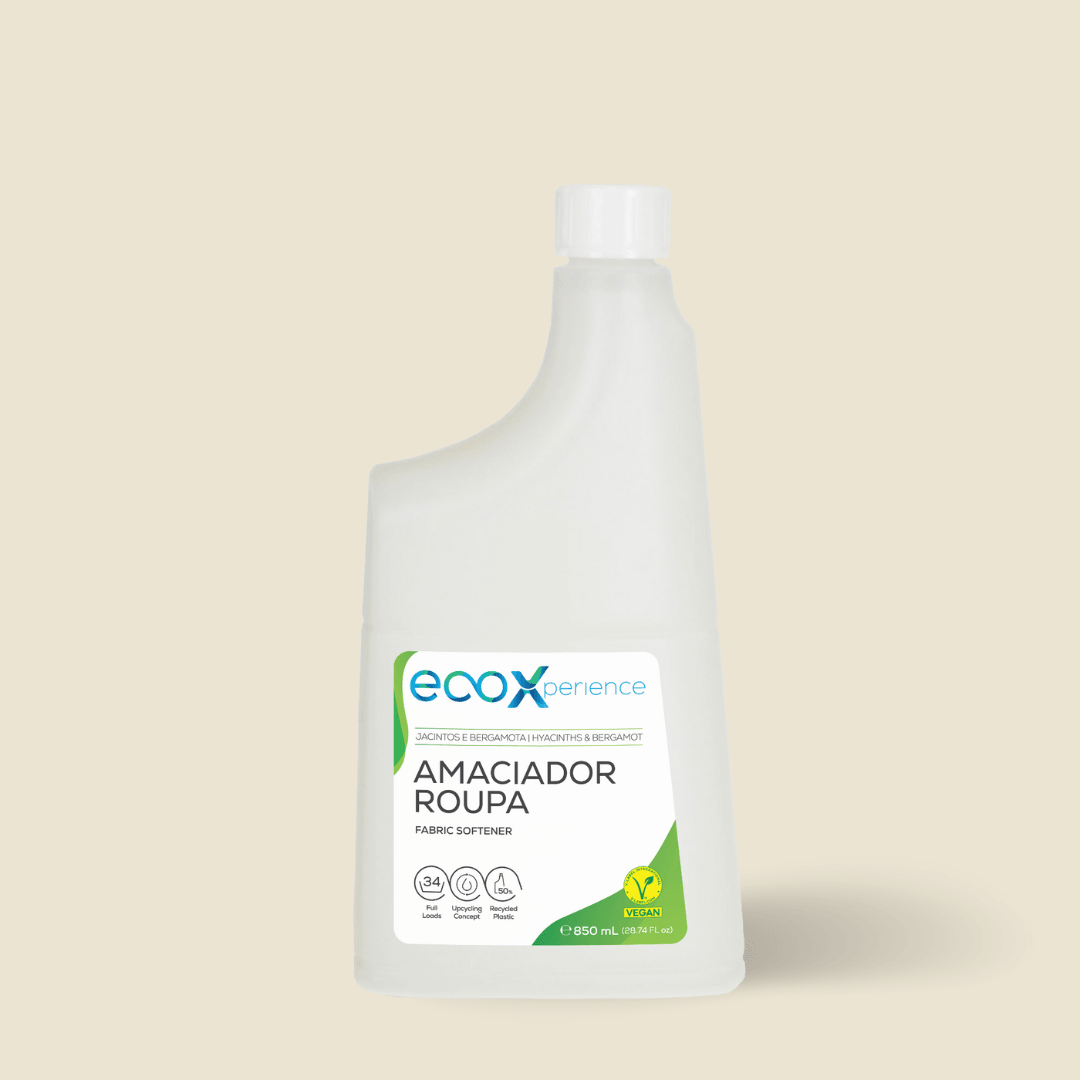 Embalagem de amaciador da roupa Jacintos e Bergamota EcoX 850mL