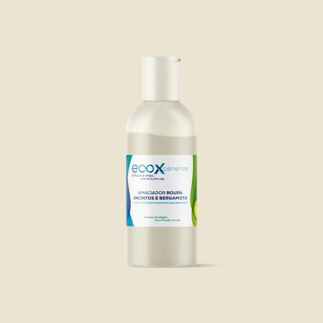 Embalagem de amaciador da roupa Jacintos e Bergamota EcoX 100mL