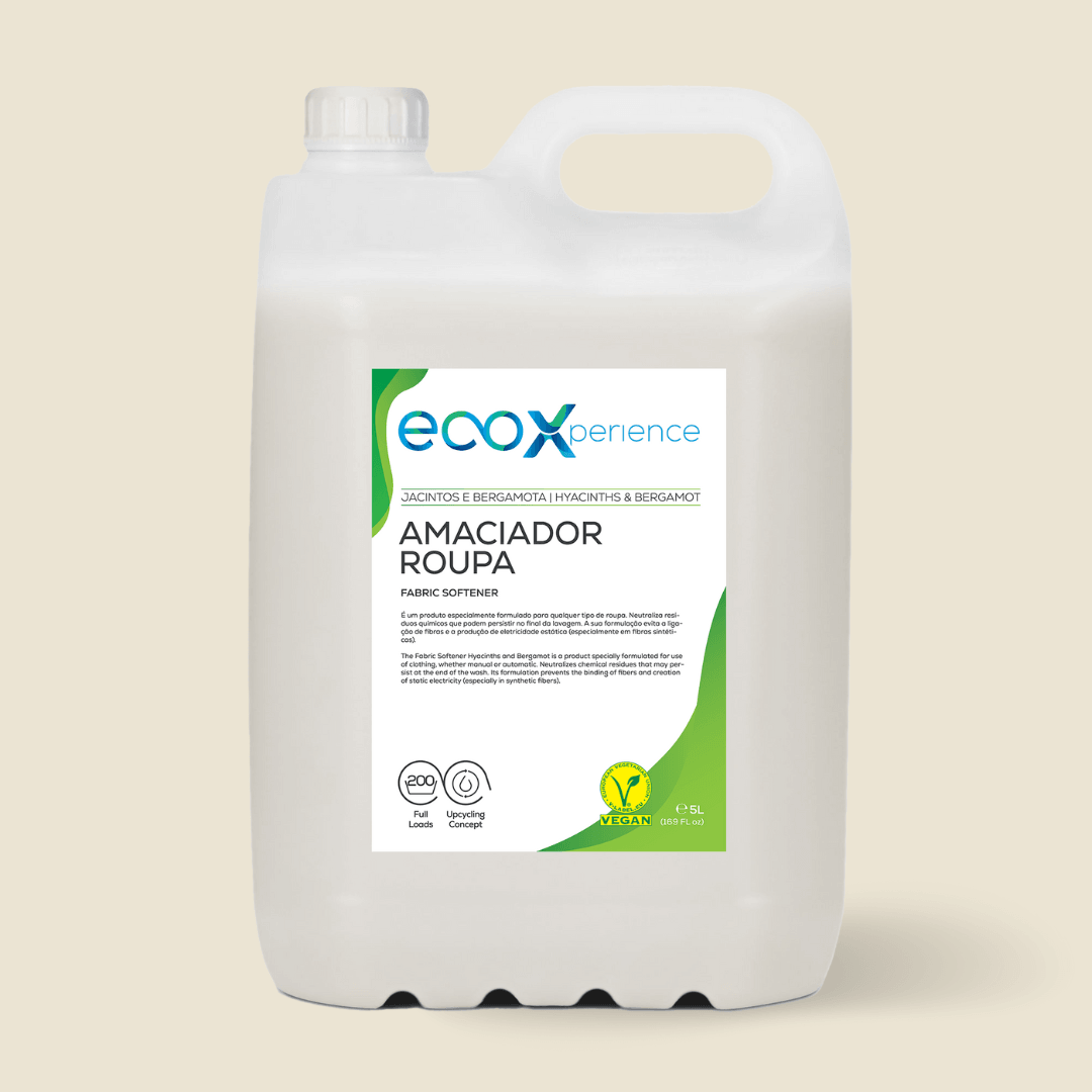 Embalagem de amaciador da roupa Jacintos e Bergamota EcoX 5L