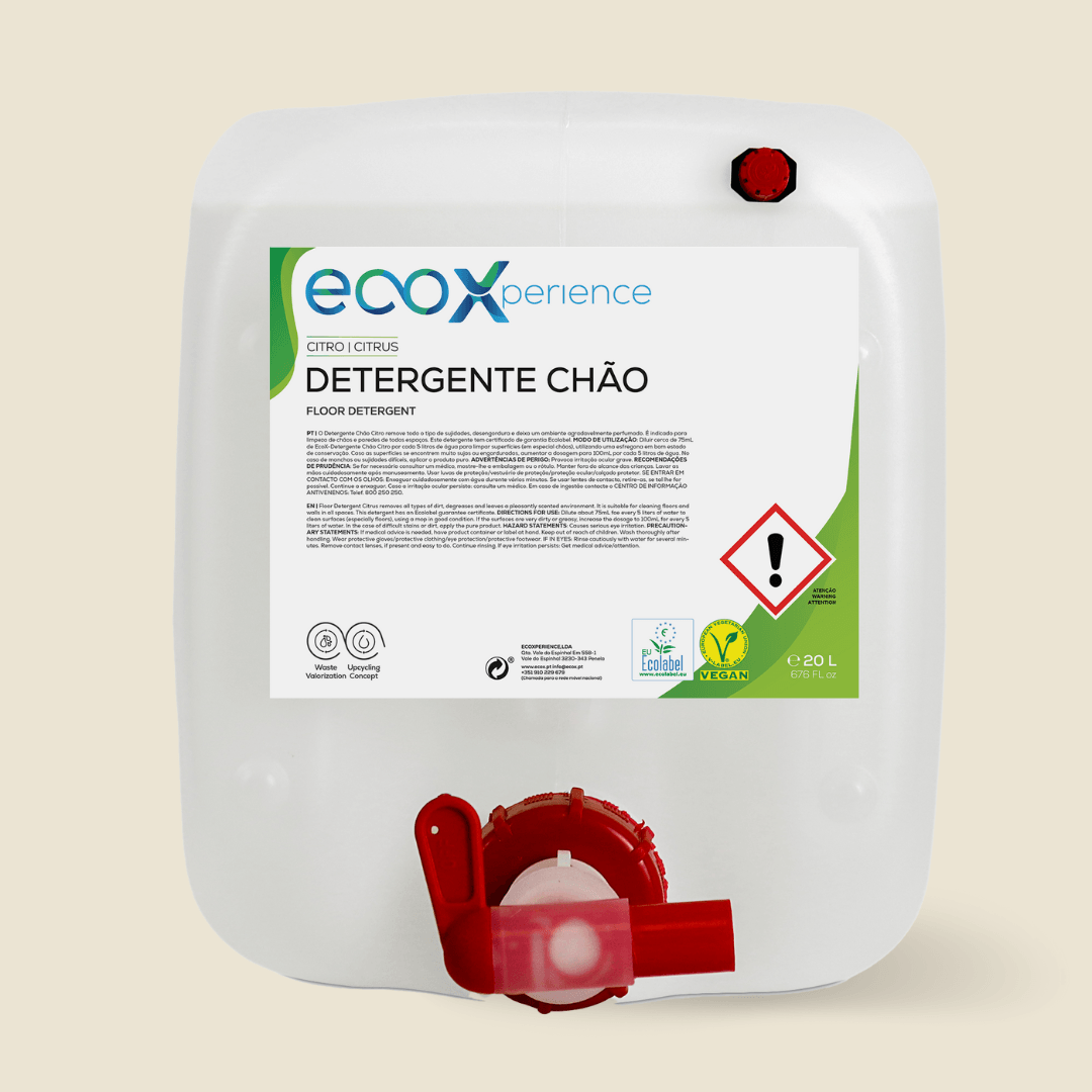 Embalagem de detergente chão citro EcoX 20L