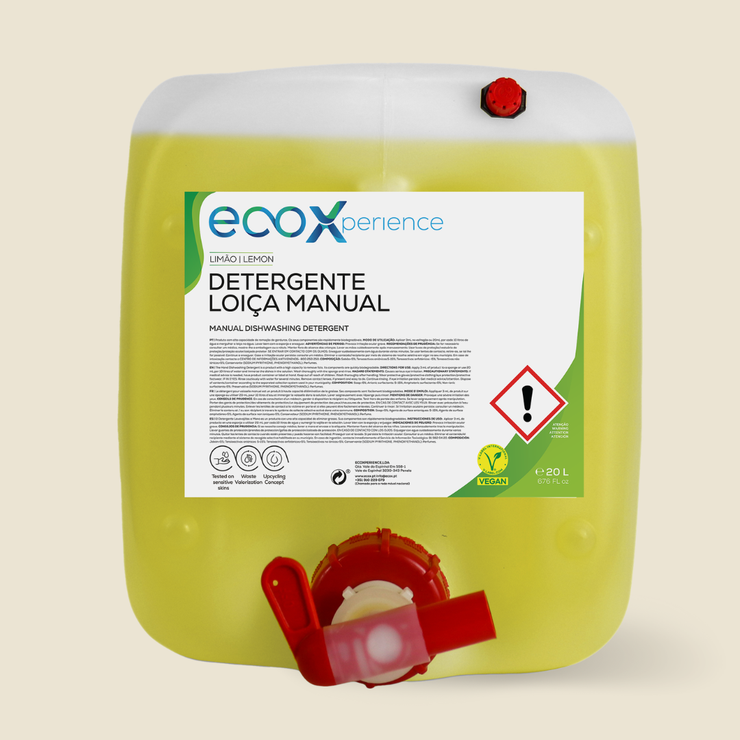 Embalagem de Detergente Loiça Limão 20LT EcoX