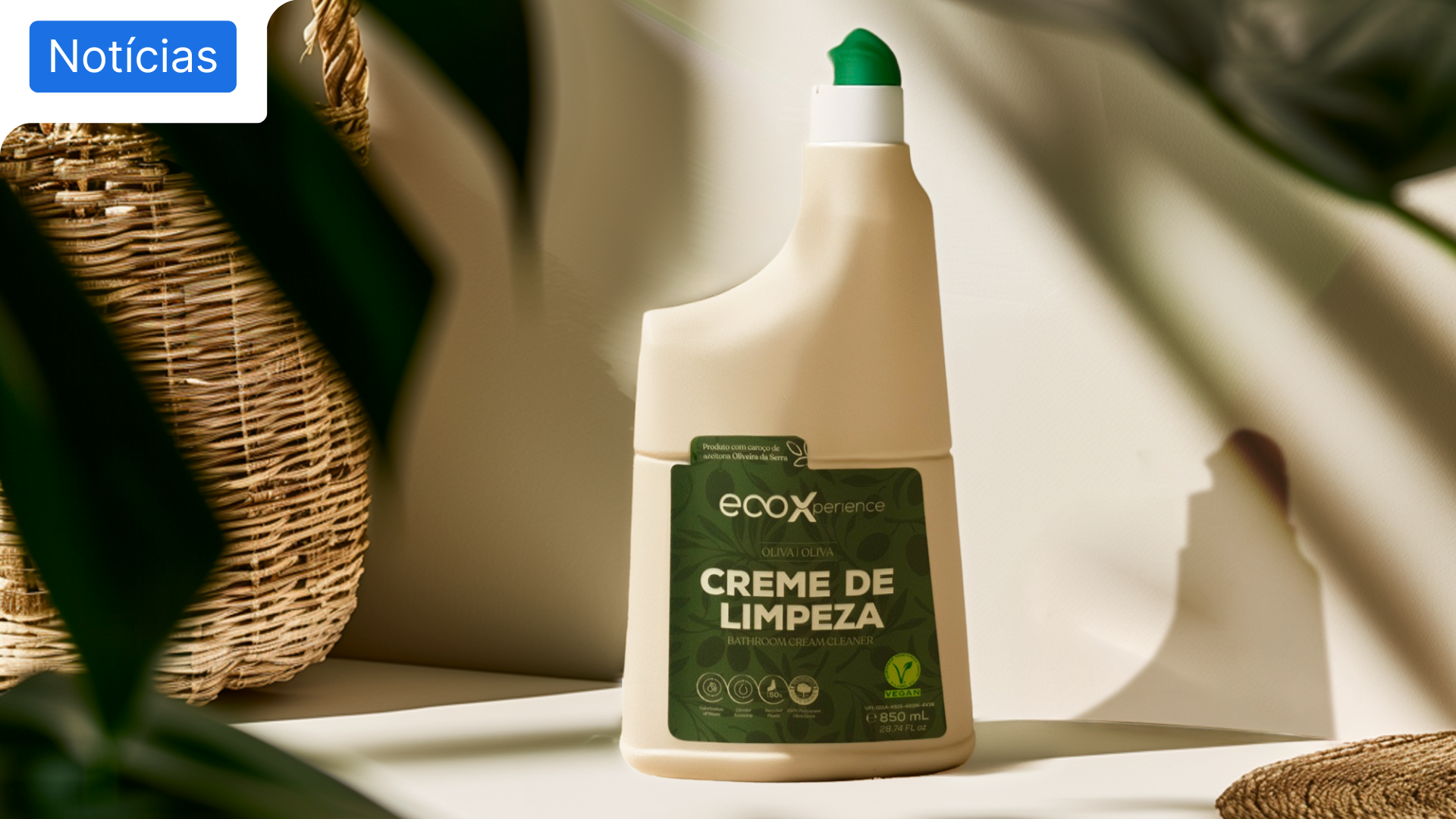 EcoX e Oliveira da Serra lançam creme de limpeza inovador feito com caroço de azeitona