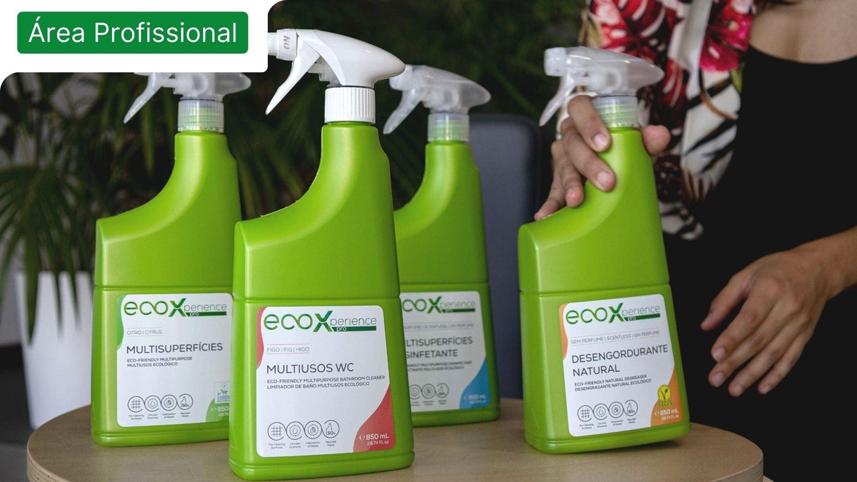 Detergentes upcycling para limpeza profissional EcoX Pro