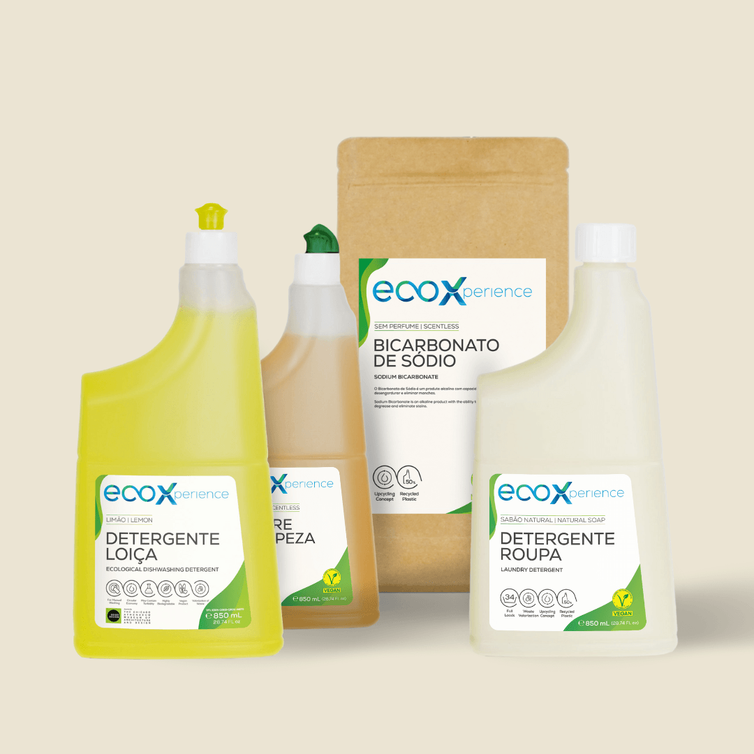 Kit de Limpeza Minimalista com detergentes EcoX