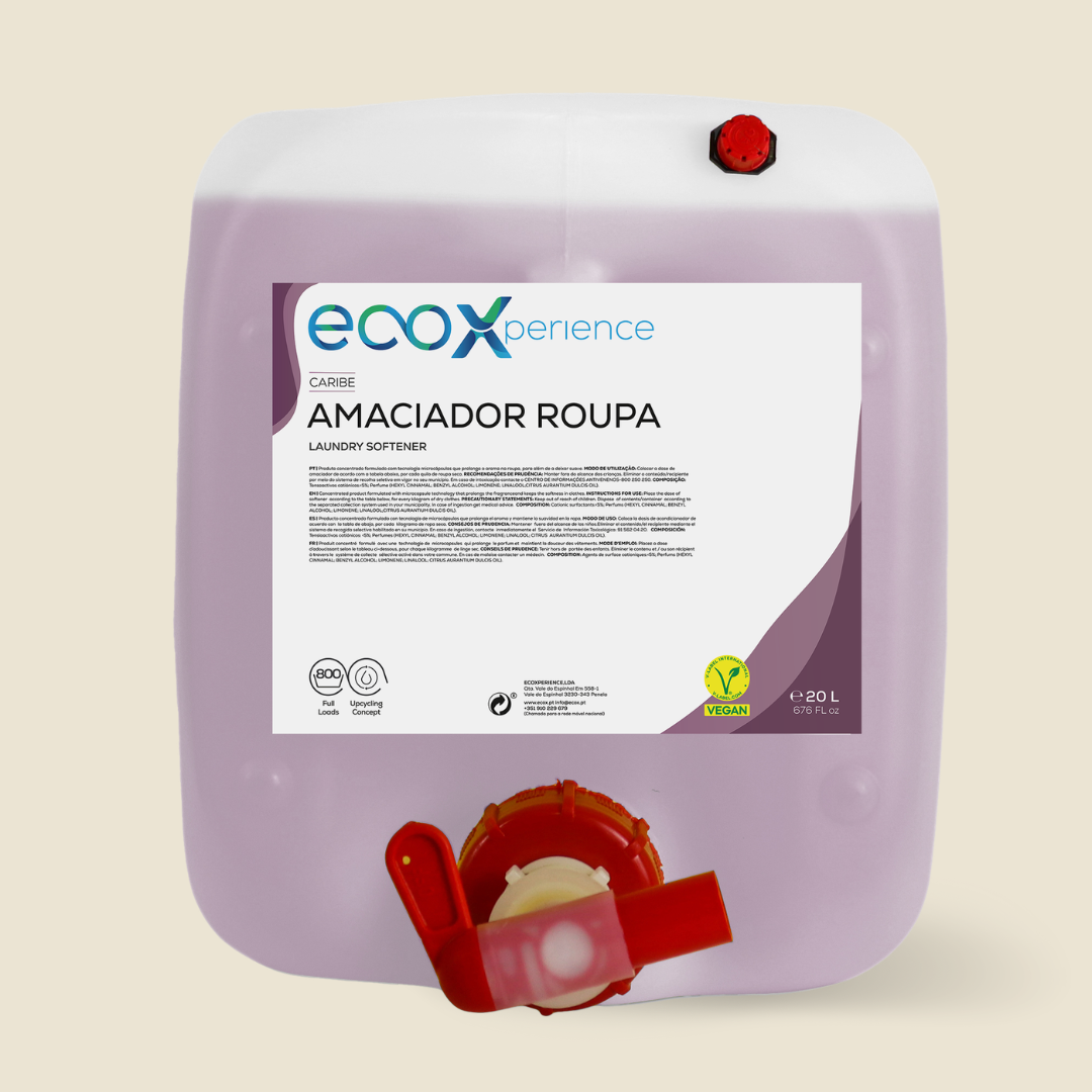 Embalagem Amaciador Roupa Caribe 20LT EcoX