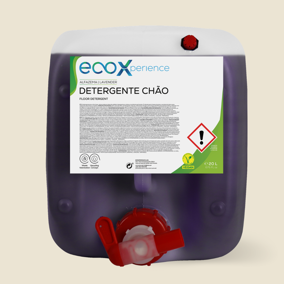 Embalagem de detergente chão alfazema 20LT