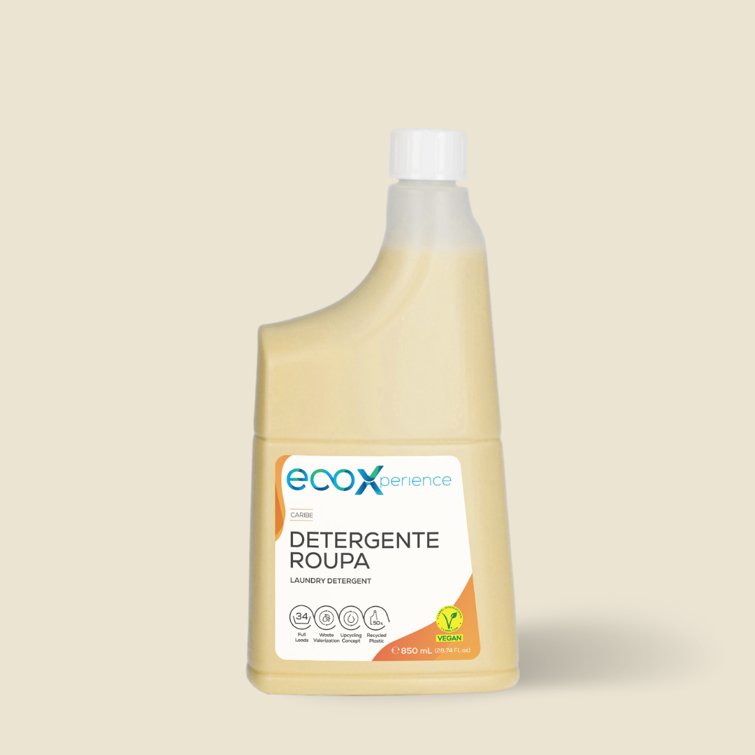 Embalagem de detergente roupa caribe 850ml EcoX