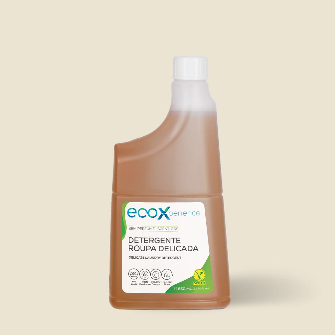 Embalagem de detergente roupa delicada 850ml EcoX